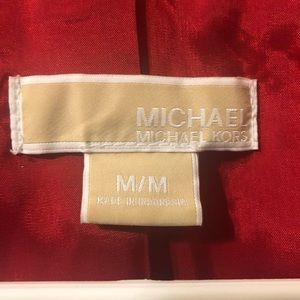Michael Kors Red 3/4 Sleeves Jacket Medium